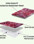 Red Fauna Macbook Case