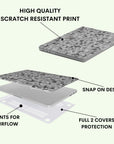 White Static Macbook Case