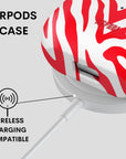 Crimson Stripes AirPods