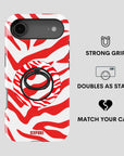 Crimson Stripes Phone Grip