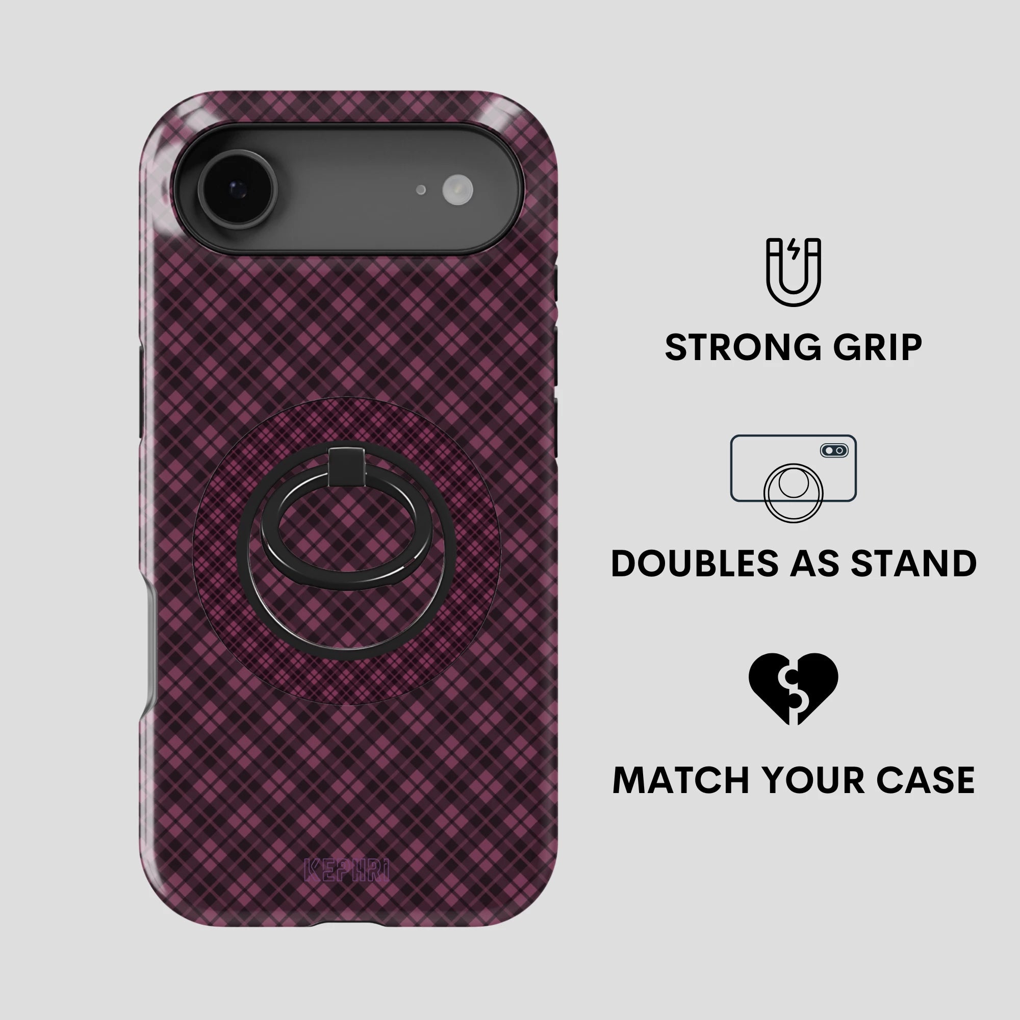 Royal Checkers MagSafe Phone Grip