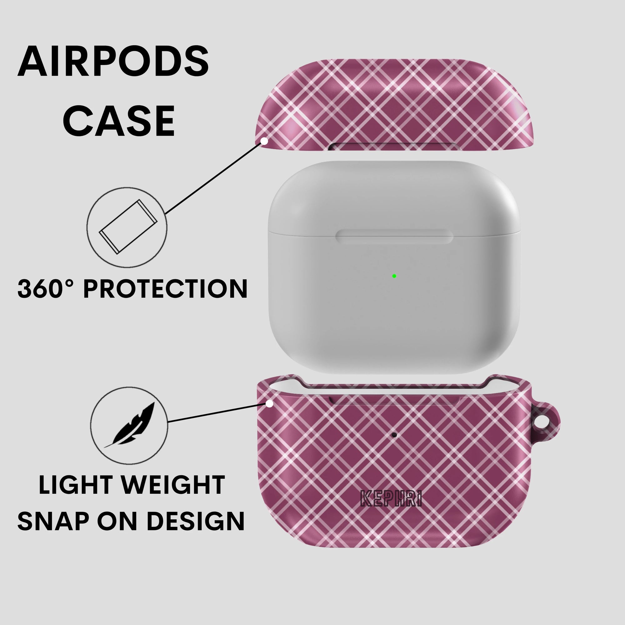 Purp Grid AirPods