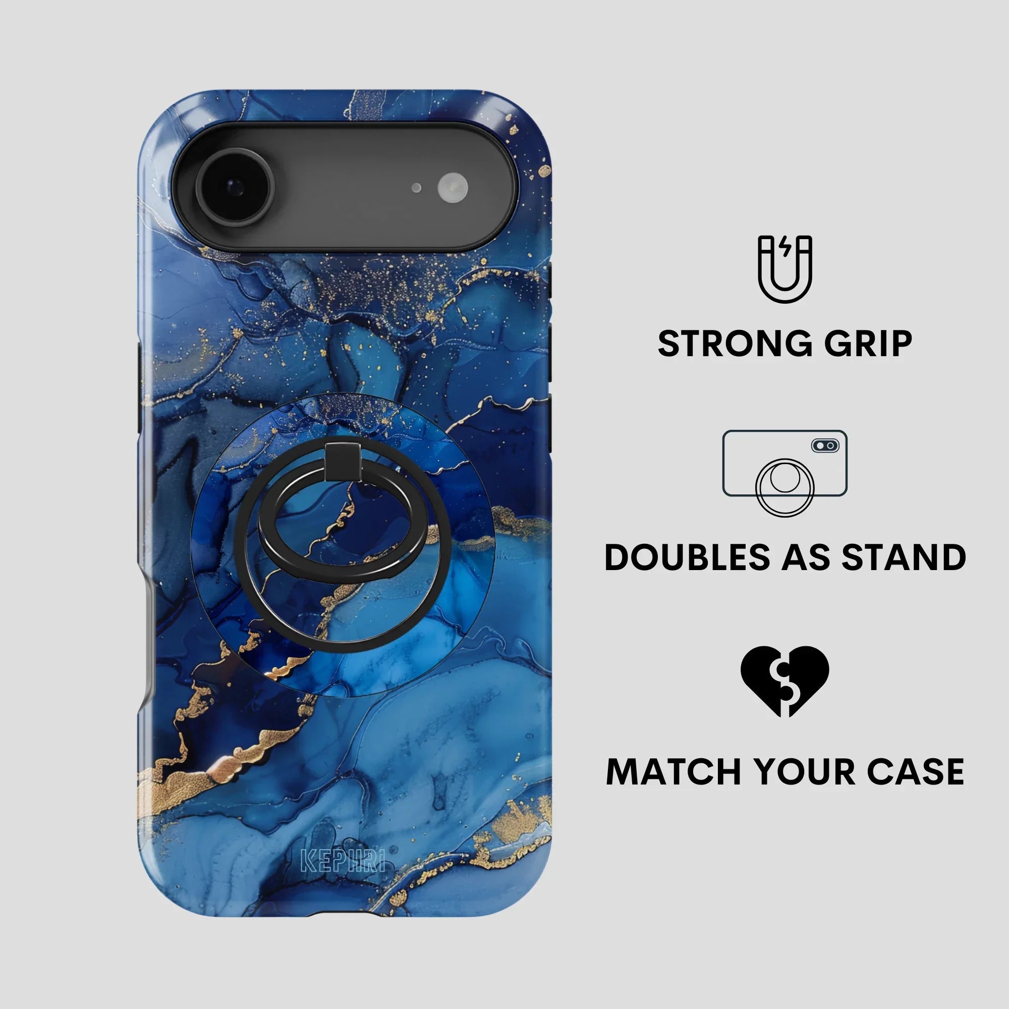 Azure Swirl MagSafe Phone Grip