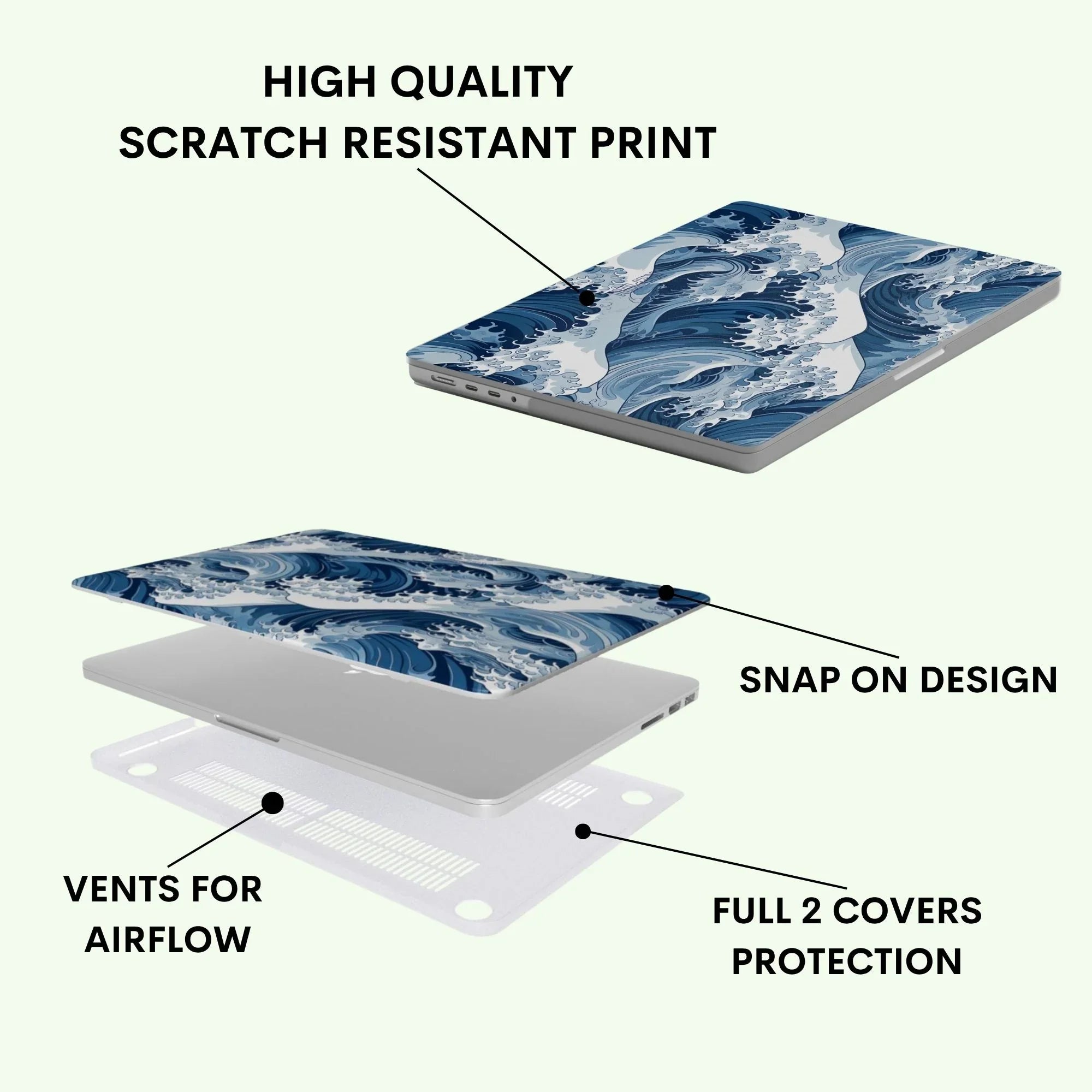 Tsunami Sky Macbook Case