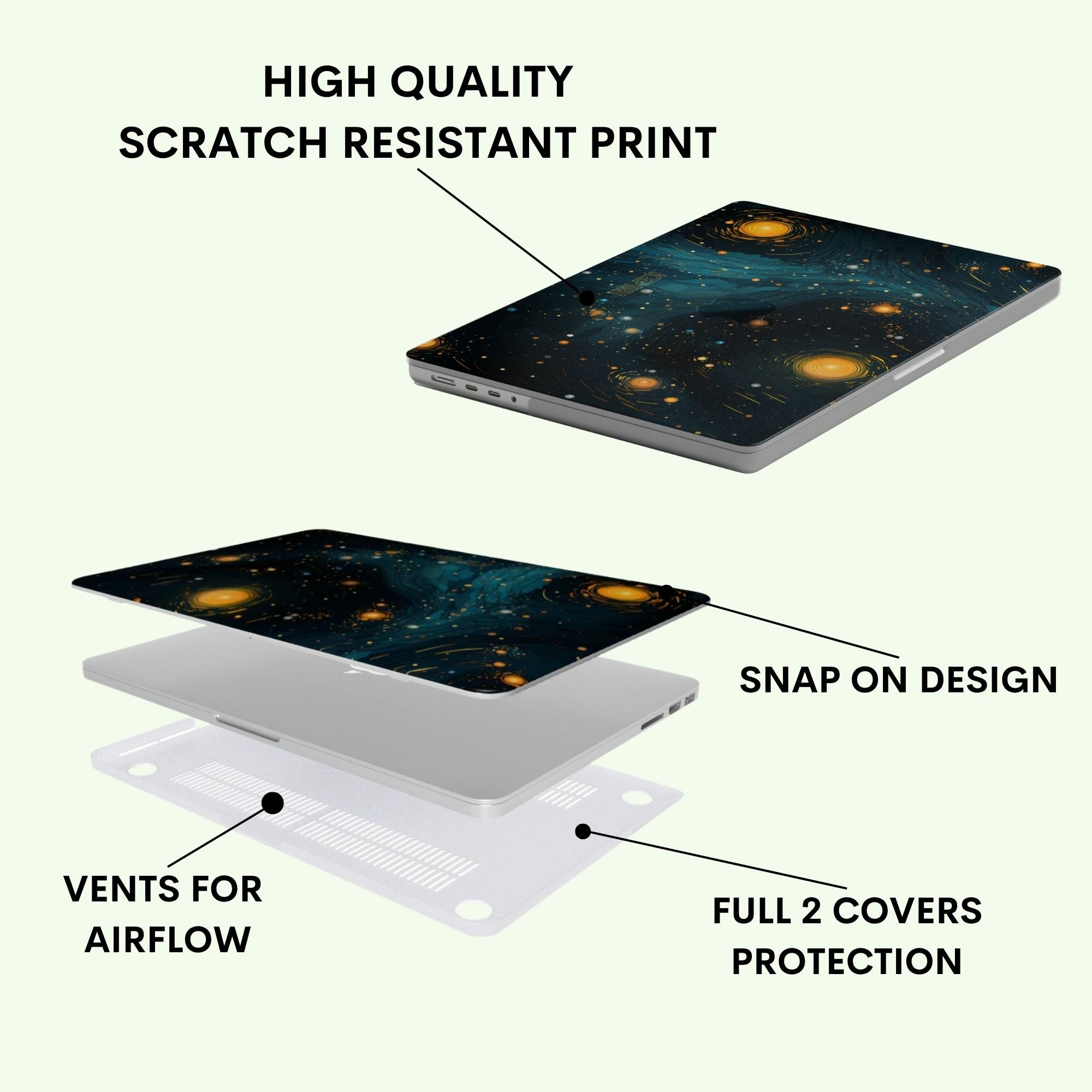 Sol Pearls Macbook Case