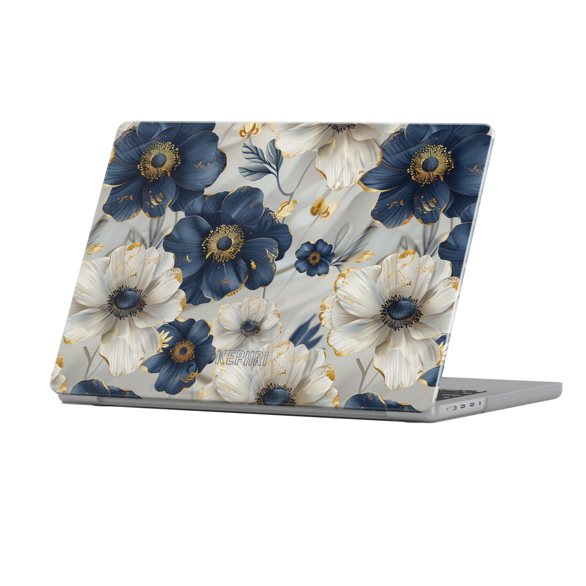 White Bloom Macbook Case