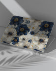White Bloom Macbook Case