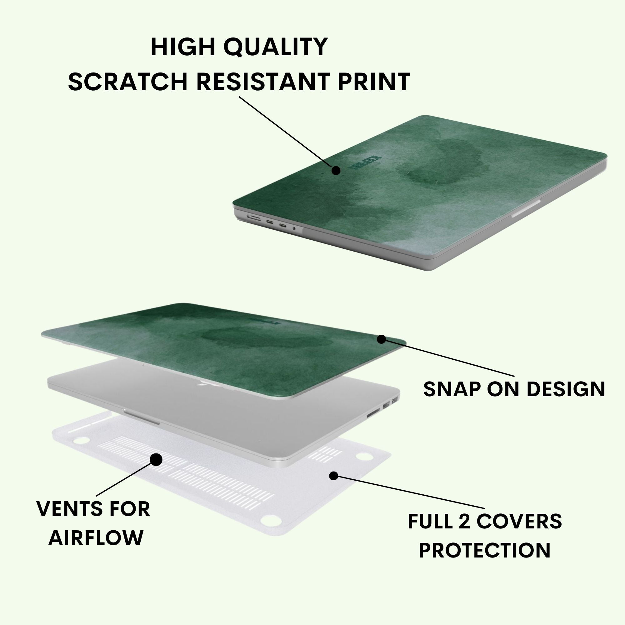 Emerald Earl Macbook Case
