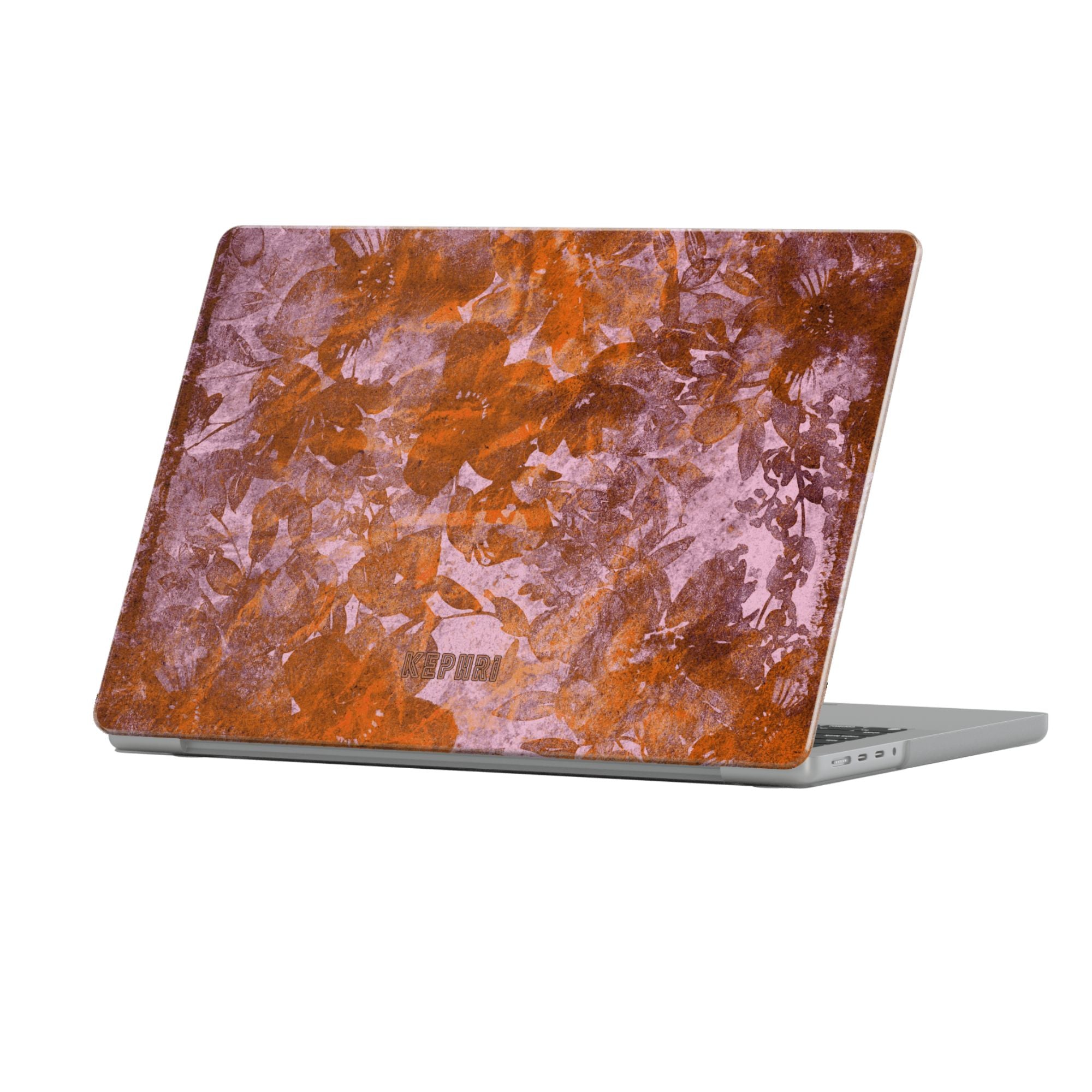 Orange Fauna Macbook Case