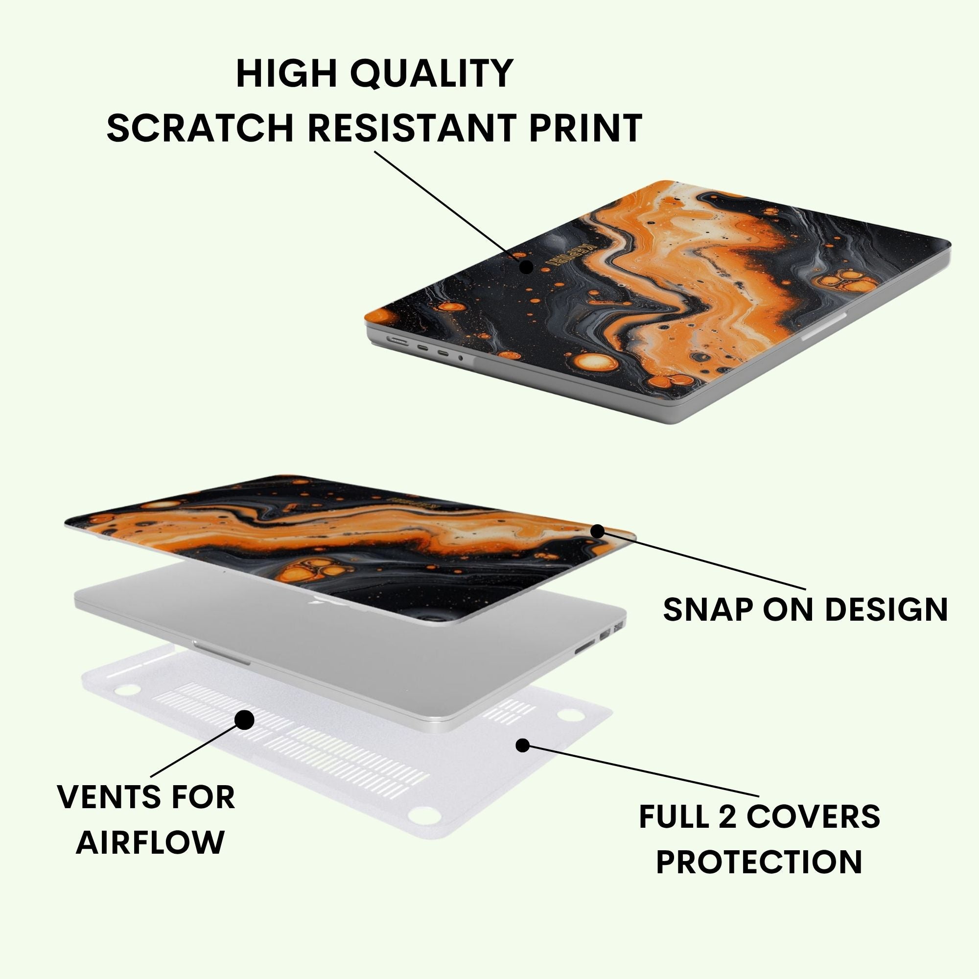 Molten Macbook Case