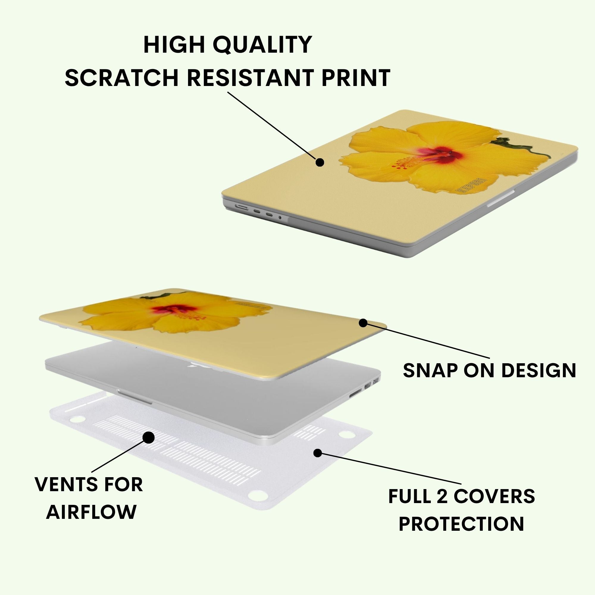 Hibiscus Macbook Case