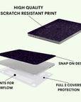 Purple Static Macbook Case