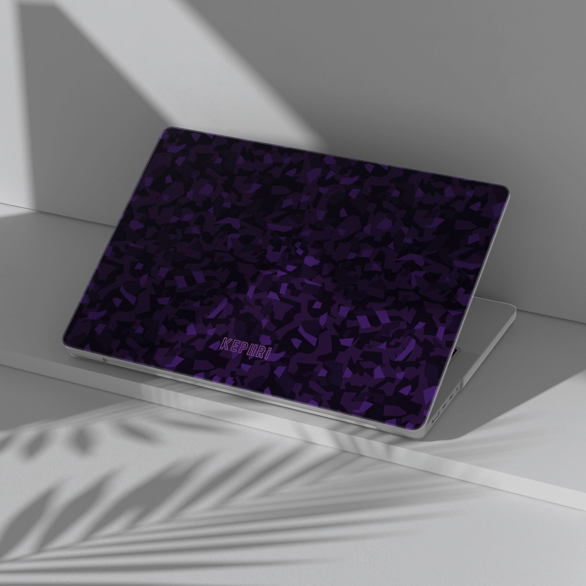 Purple Static Macbook Case
