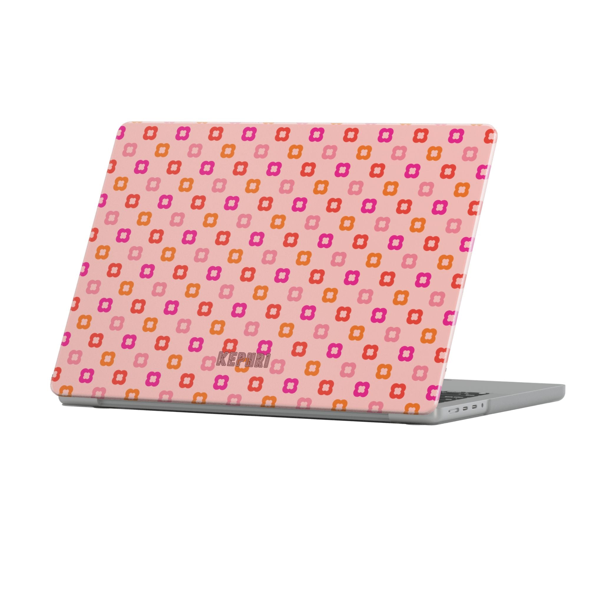 Peach Poppy Macbook Case