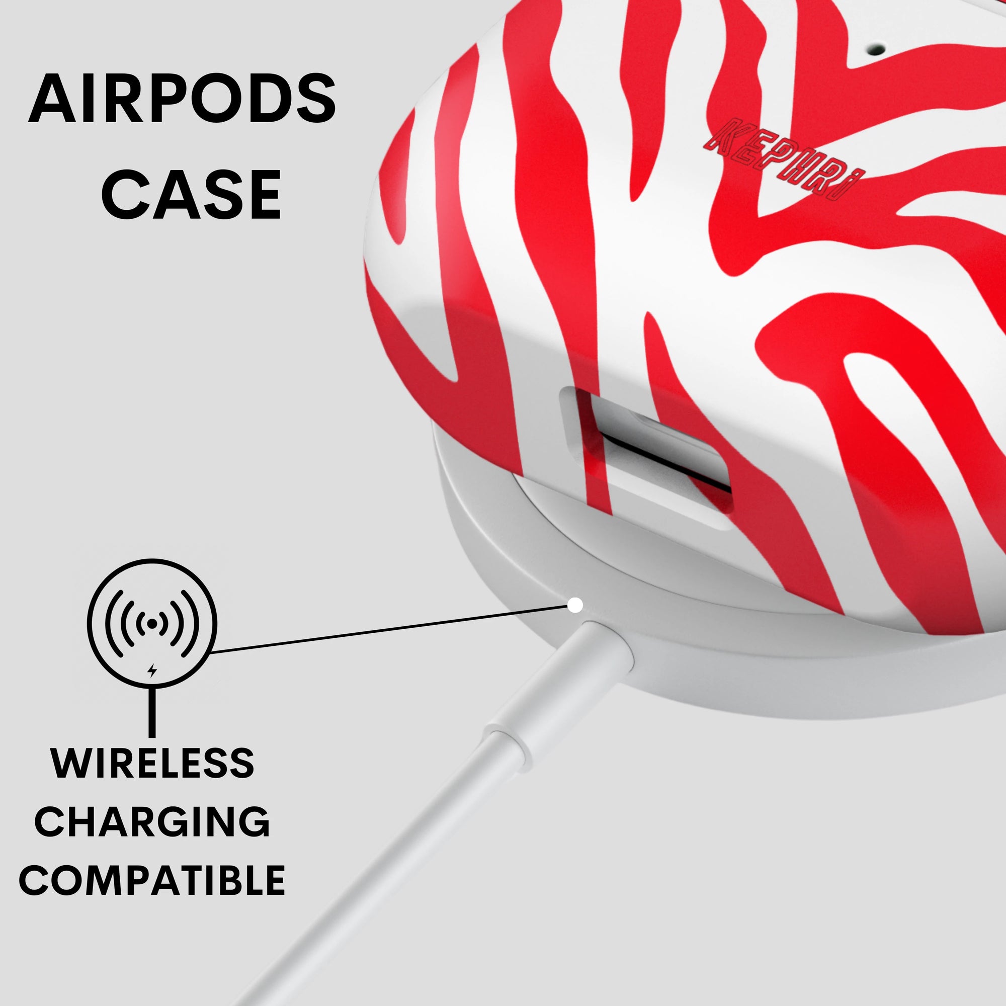 Crimson Stripes AirPods